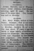 Baltzell, Abram - Death Notice