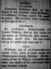 Cole, William - Death Notice